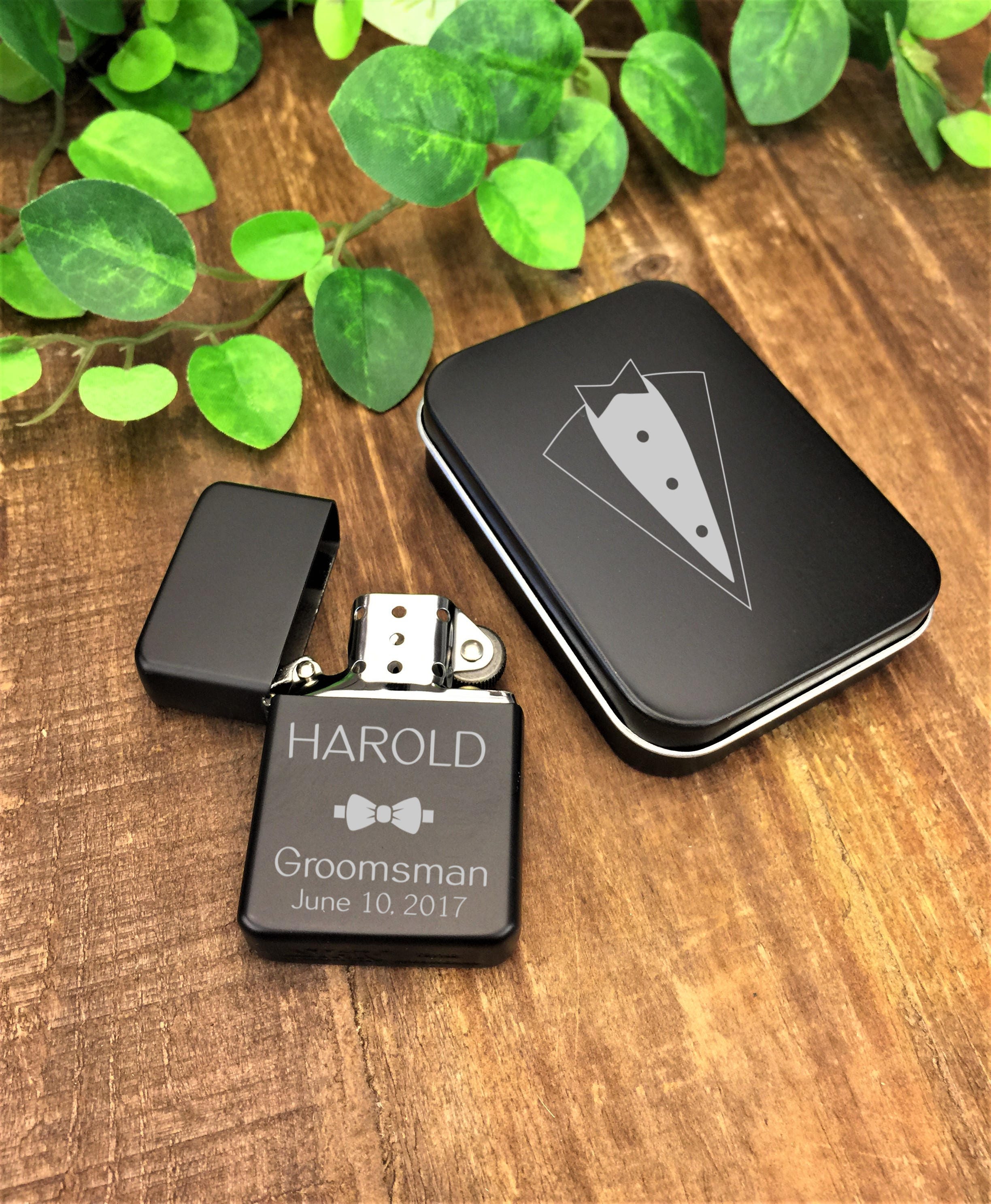 Personalized Lighter Groomsman Gift Custom Lighter Wedding Party