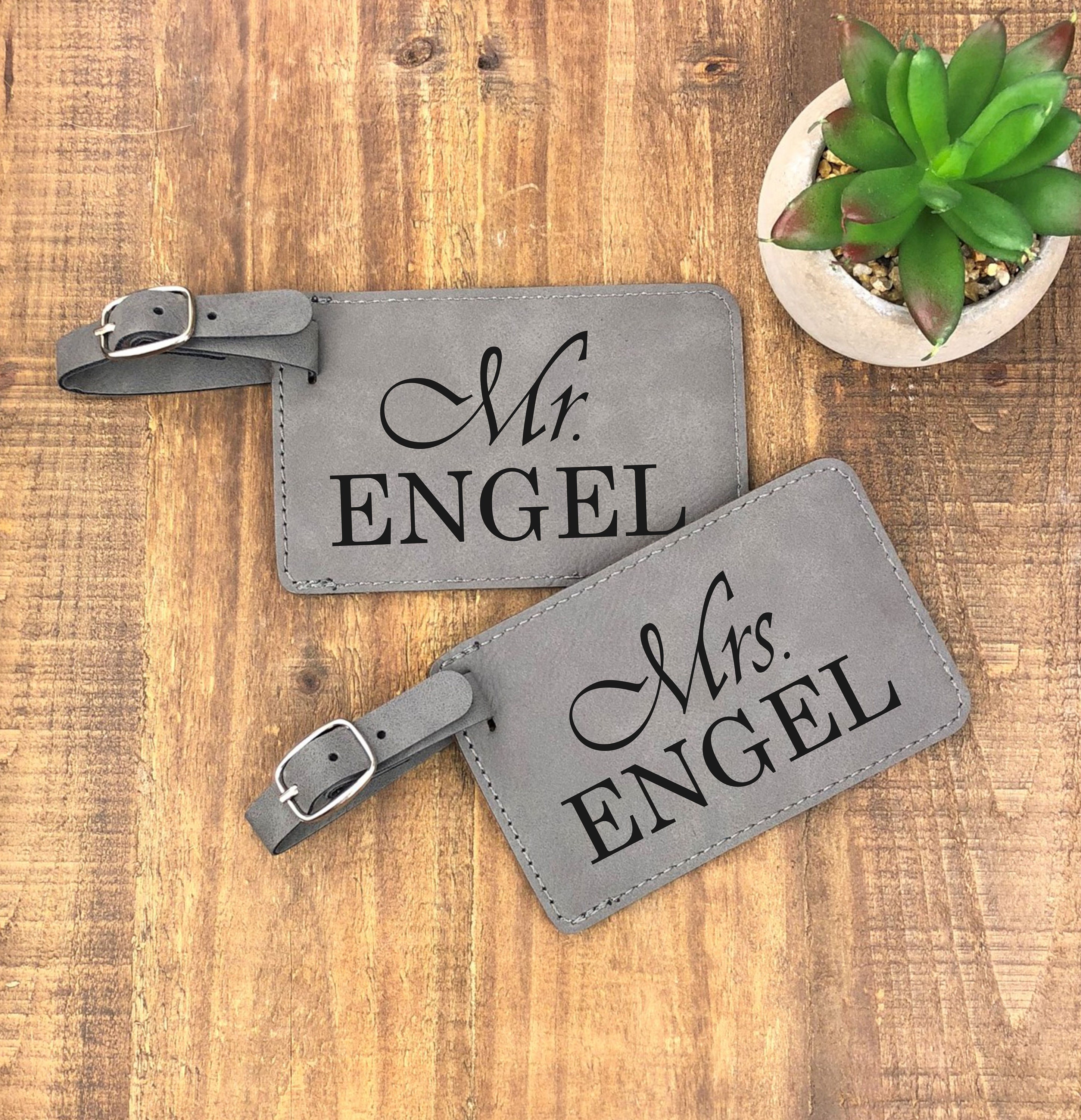 personalized luggage tags wedding
