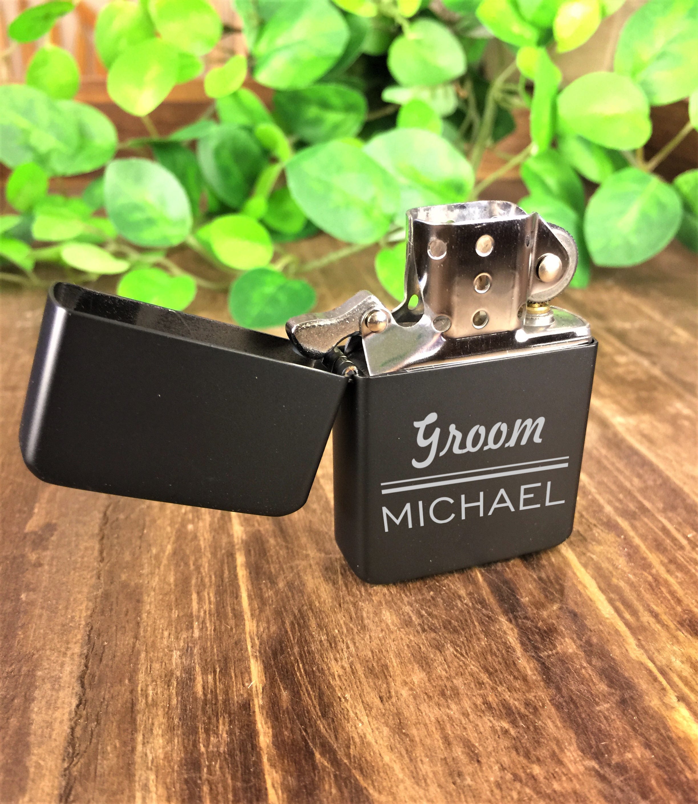 Personalized Lighter Groomsman Gift Custom Lighter Wedding Party