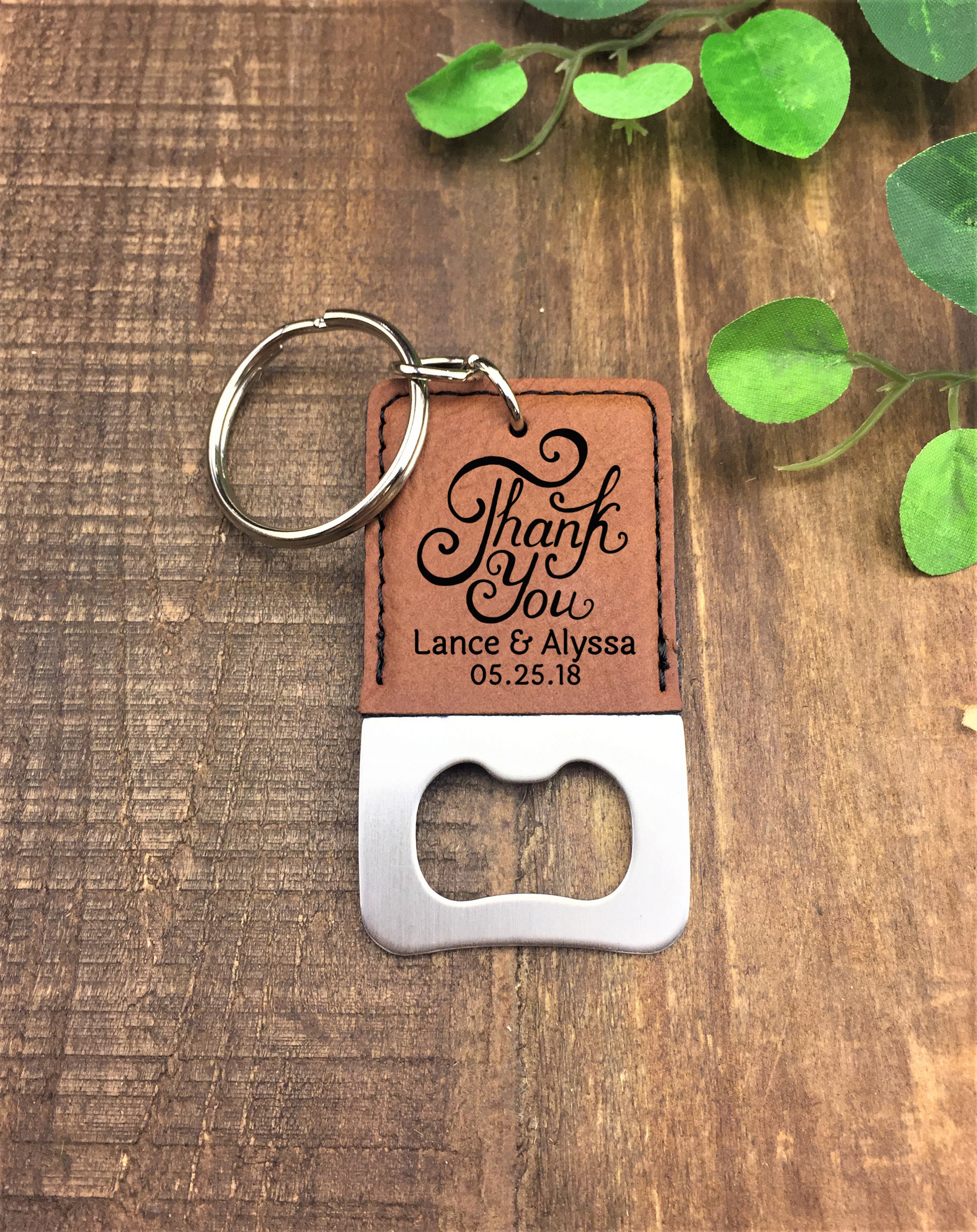 personalized keychain wedding favors
