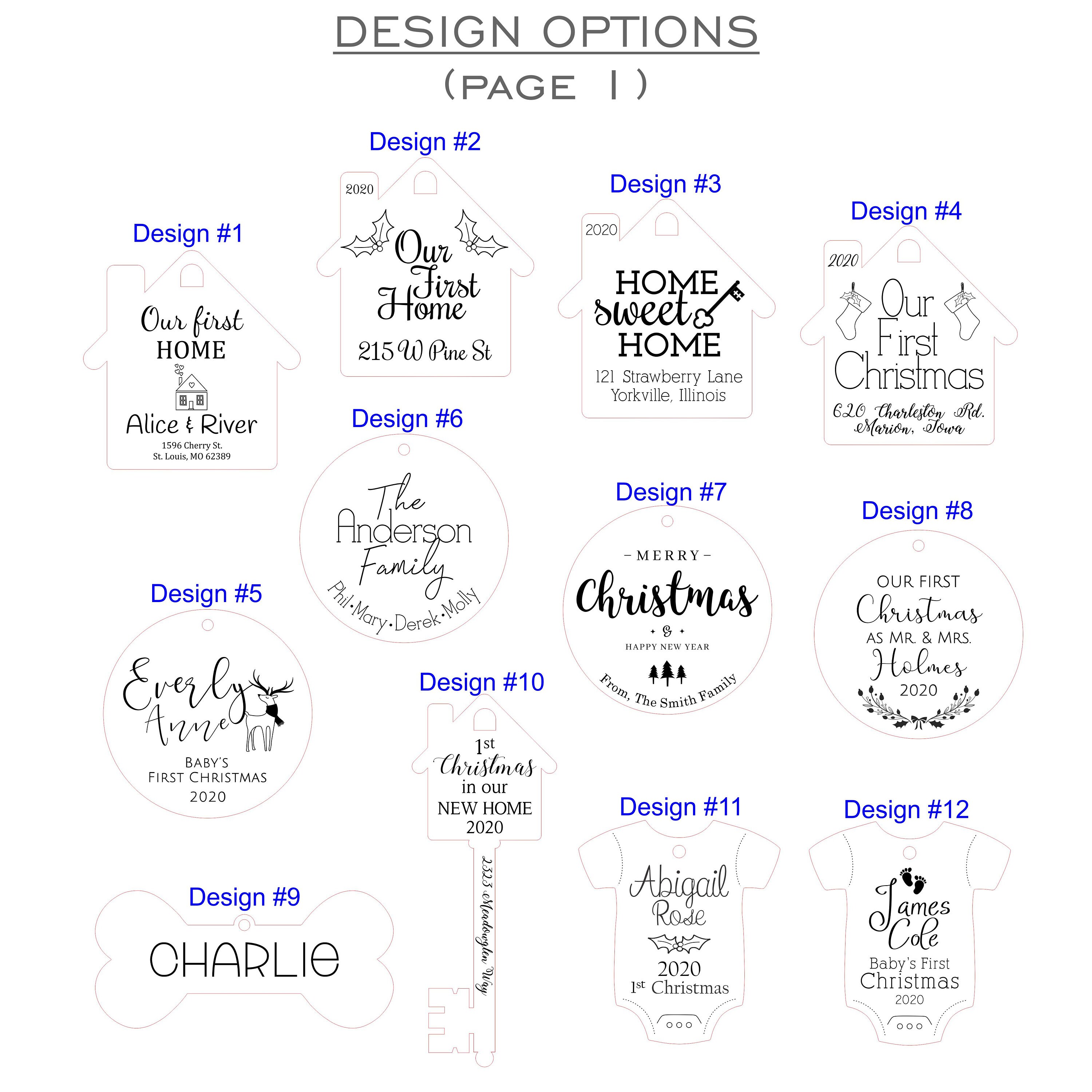 Personalized Christmas Ornament Personalized Name Ornaments