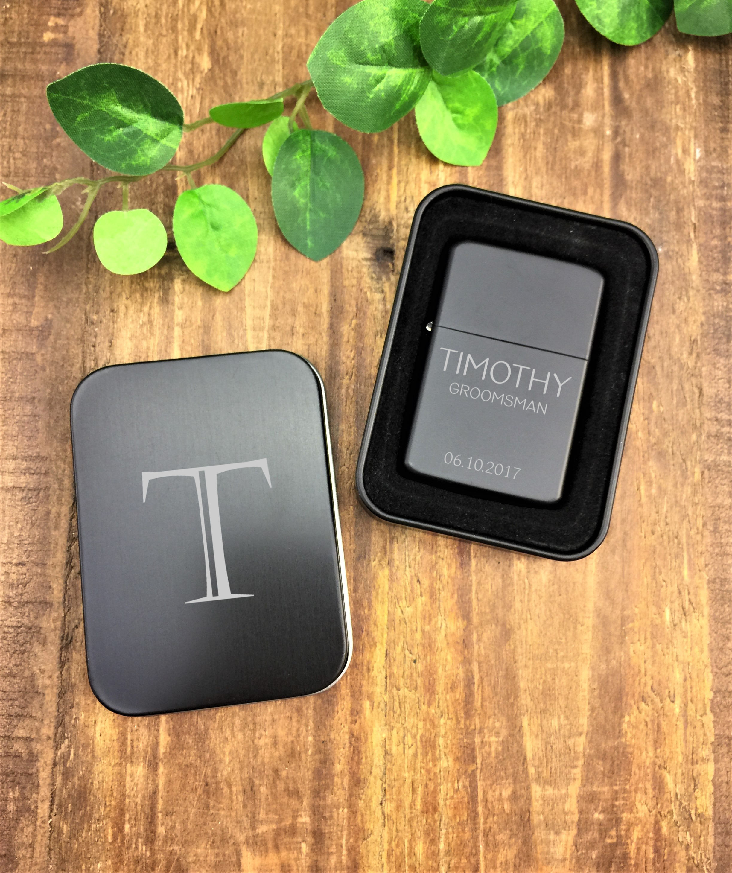 Personalized Lighter Groomsman Gift Custom Lighter Wedding Party Gift Wedding Favor