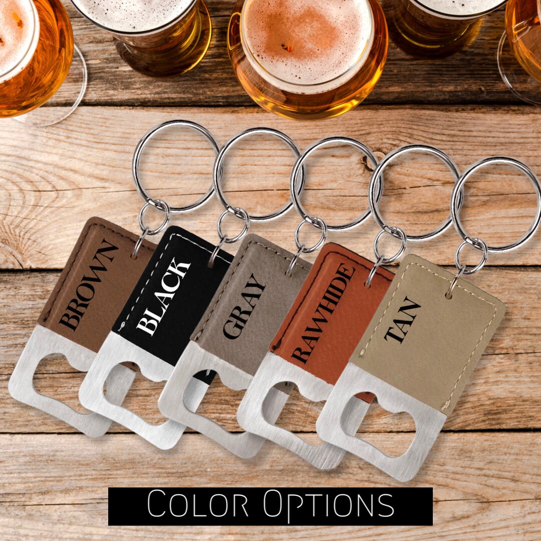 Personalized Bottle Opener Keychain Wedding Favor Customized