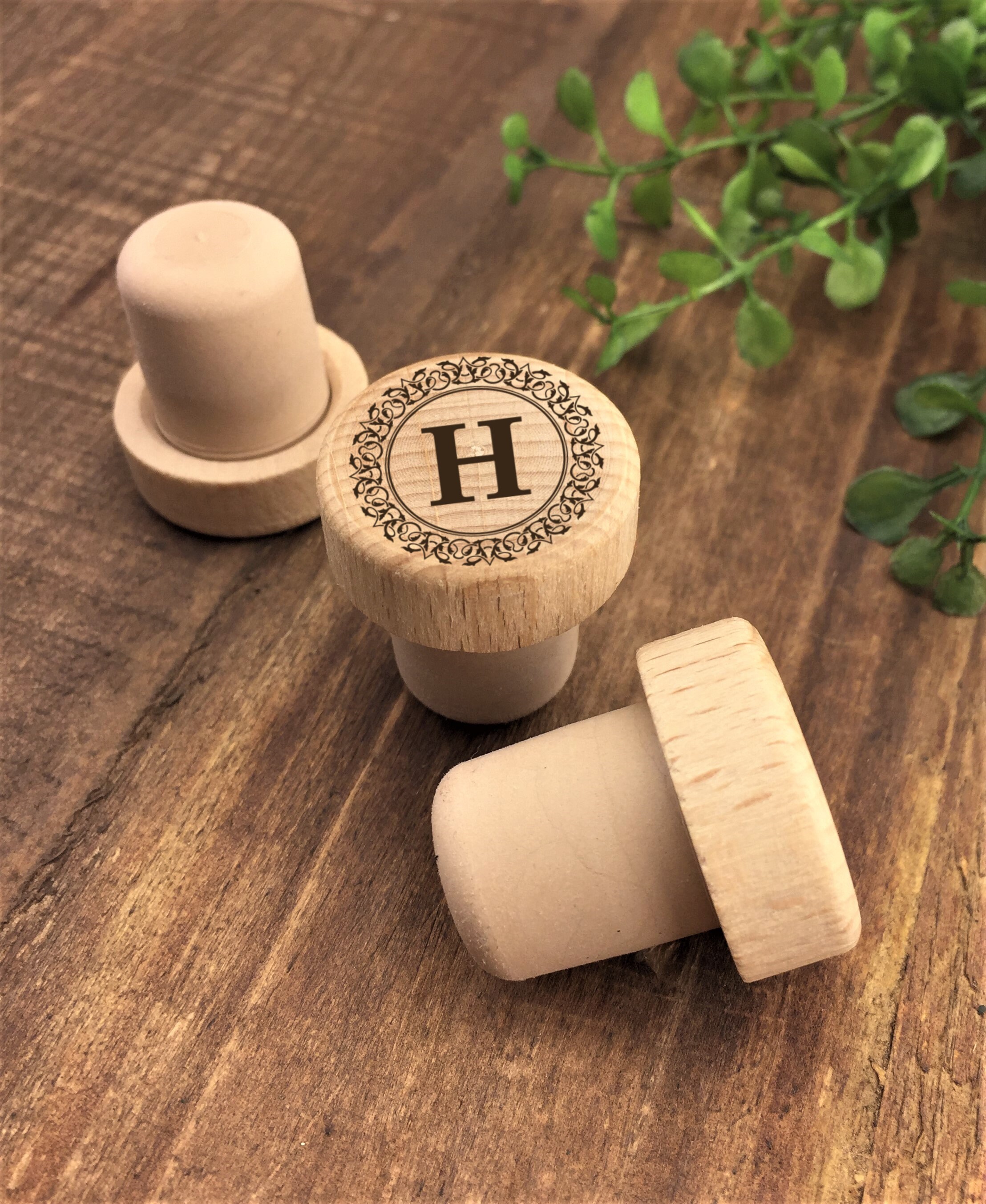 Personalized Wine Stopper Custom Wine Stopper Engraved Wood Wine
