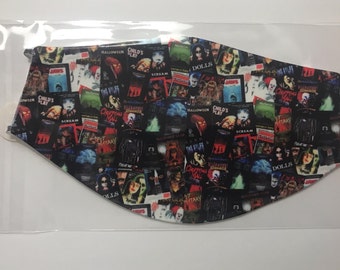 Horror movie posters face mask