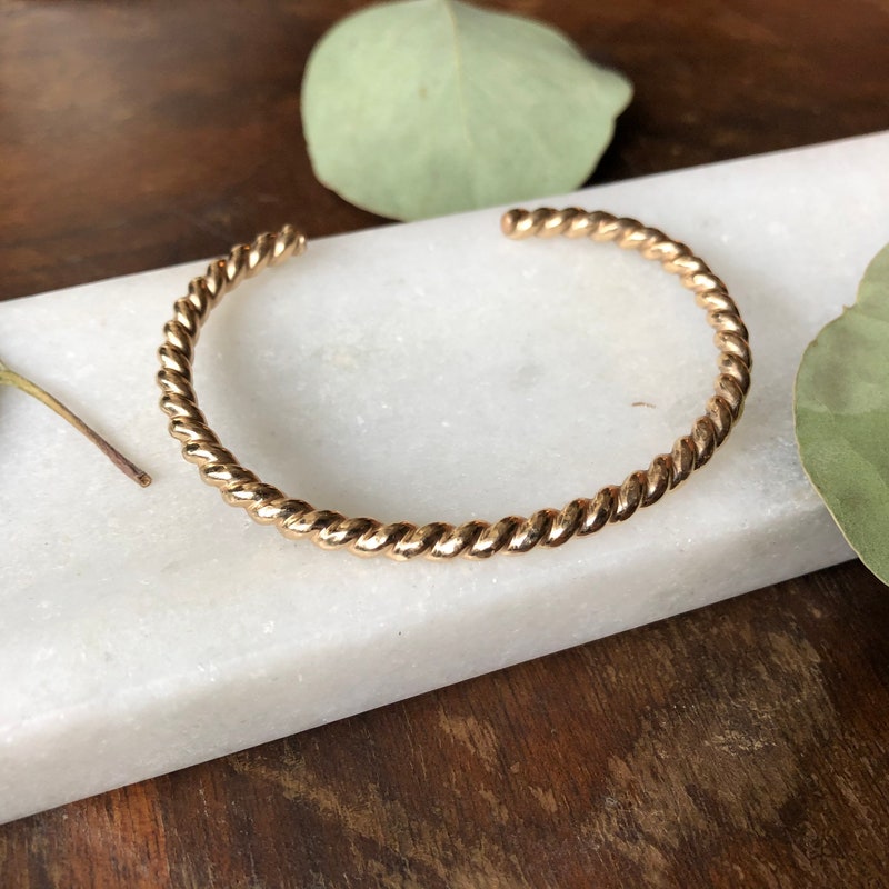 Gold Beaded Cuff Bracelet