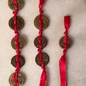Authentic Feng Shui SINGLE Coin Chain