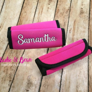 Monogrammed Luggage Finder, Monogram Luggage Handle Wrap, Personalized Luggage Wrap, Monogrammed Luggage Wrap, Luggage Tag, Luggage Tags image 1