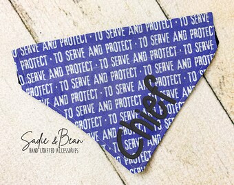 Police Dog Bandana, First Responder, Embroidered, Law Enforcement, Dog Bandana, personalized, dog bandana, Back The Blue, Police Dog, k9