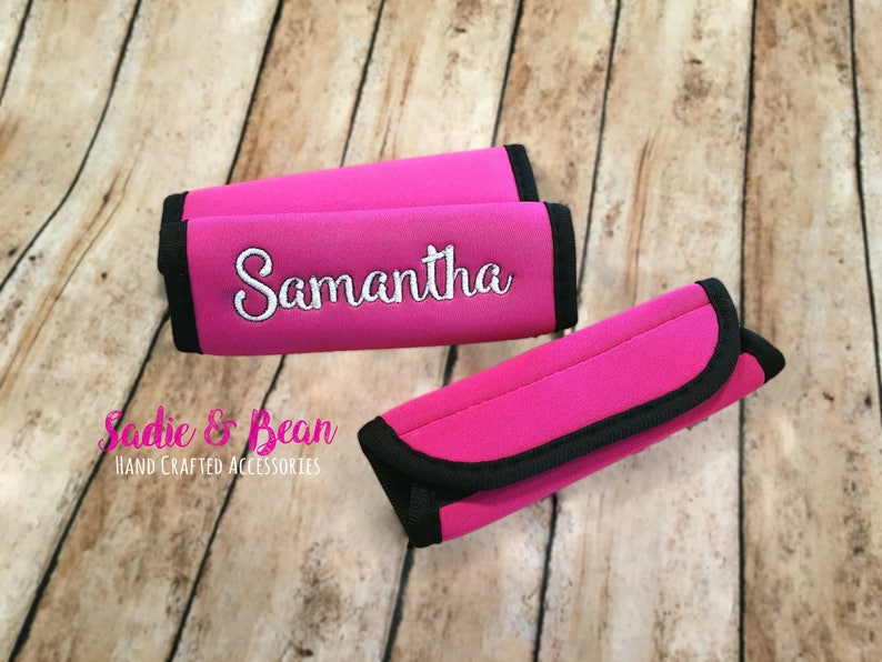 Monogrammed Luggage Finder, Monogram Luggage Handle Wrap, Personalized Luggage Wrap, Monogrammed Luggage Wrap, Luggage Tag, Luggage Tags image 1