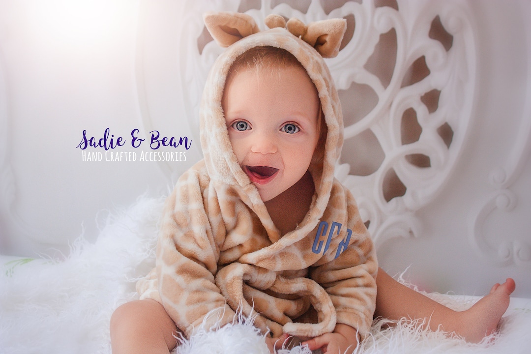 Personalized Hooded Robe, Bath Robe, Monogrammed Robel, Infant, Toddler ...