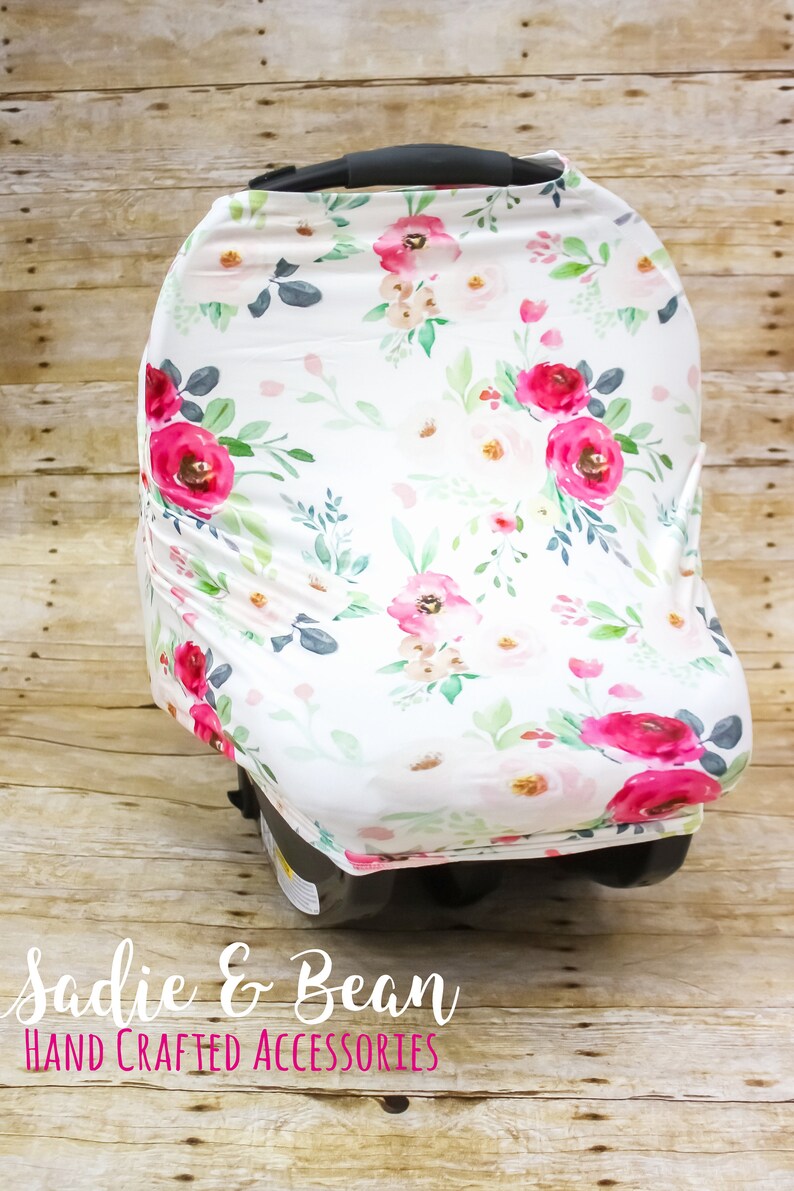 Nursing Cover Carseat Cover 4in1 Stretchy Baby Nursing Etsy