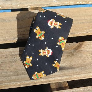 Gingerbread Necktie, Cookie Necktie, Holiday Necktie, Fun Necktie, Food Necktie, Christmas Necktie