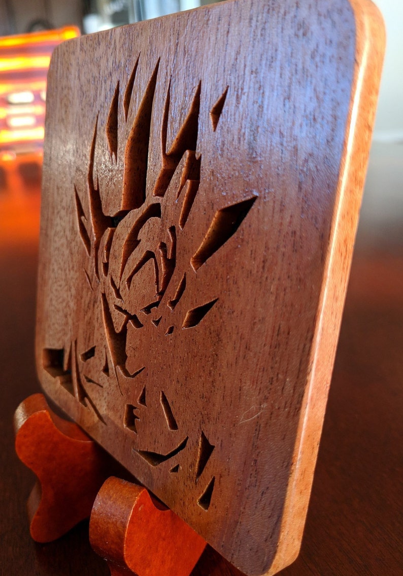 DragonBall Goku Hand Cut Wooden Deskoration Etsy