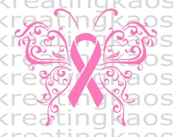 Free Free 349 Cancer Ribbon Butterfly Svg SVG PNG EPS DXF File