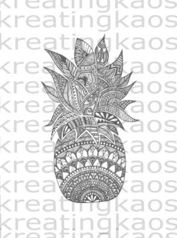 Download Pineapple Mandala Svg Png Etsy