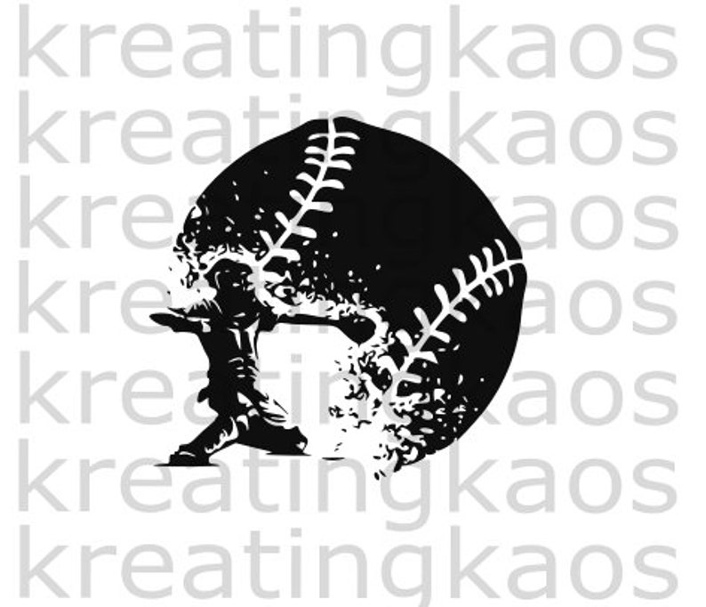 Baseball Catcher SVG & PNG Etsy Canada