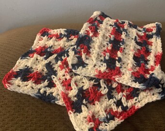 Crochet cotton dish cloth