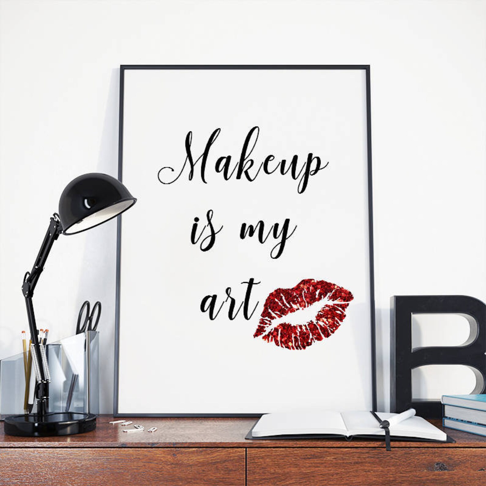 Maquillage est mon art Citation imprimer Fashion Print Etsy
