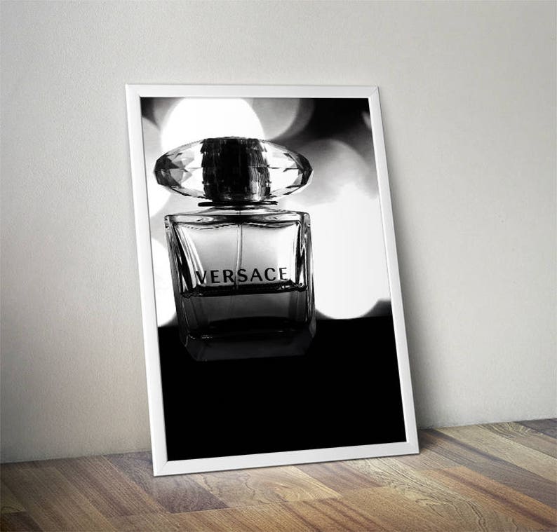 Versace Parfum Flasche Druck Parfüm Flasche Art Etsy