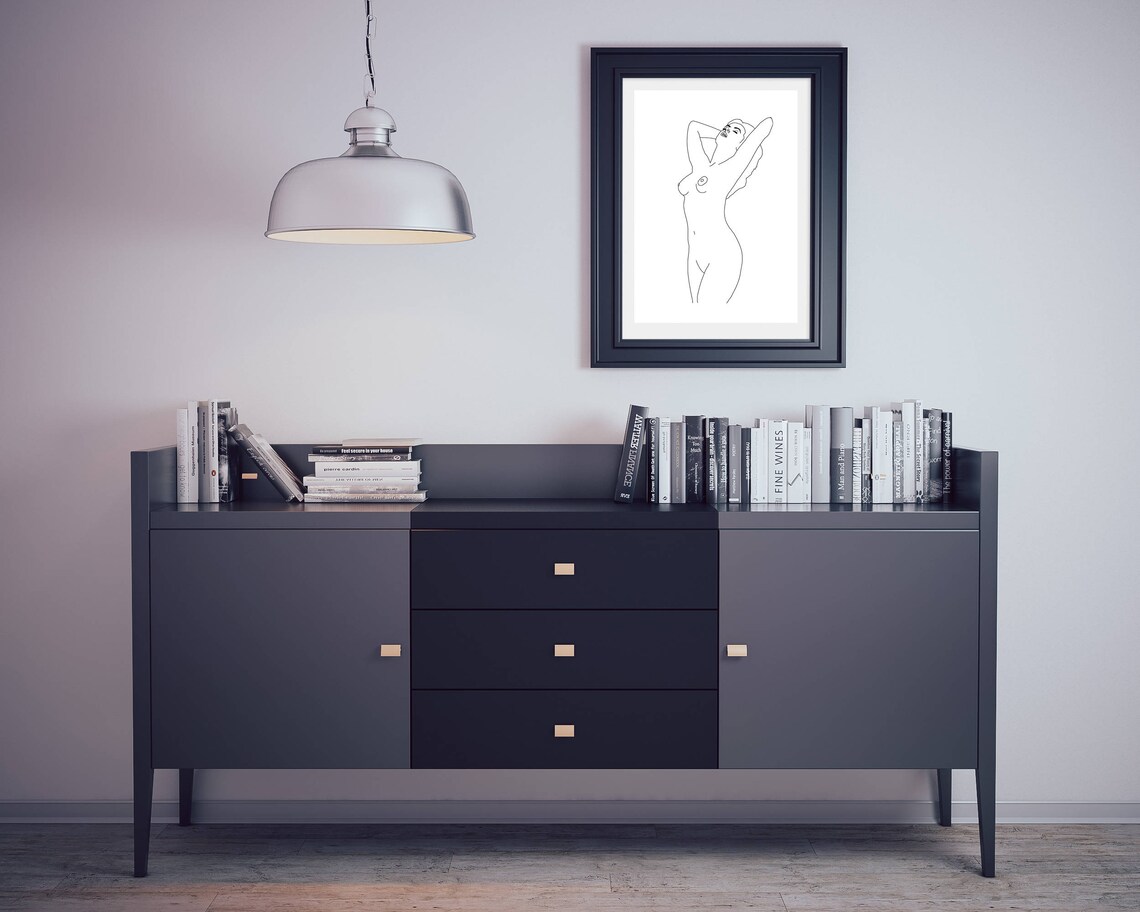 naked woman sketch art