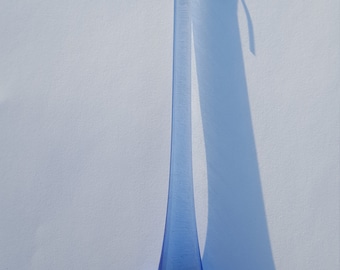 1 x 6ins (150mm) blauwe Glazen Scheur kroonluchter druppels (D29)