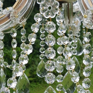 Very unusual Beautiful Vintage French 1950’s Maria Theresa 5arm chandelier(S140) image 9