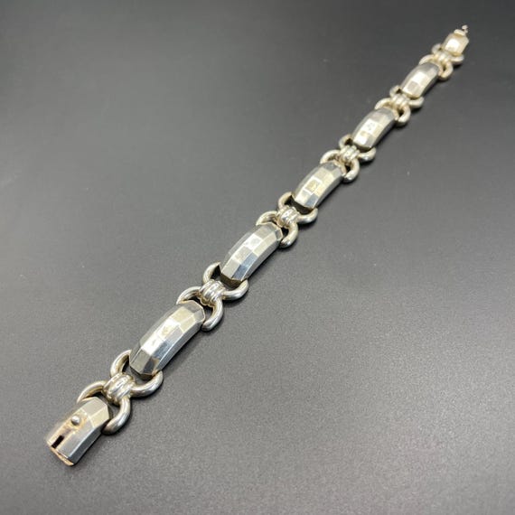 Bracelet Art Déco Argenté Strass - Ancien, Rare, Manque Quelques Pierres