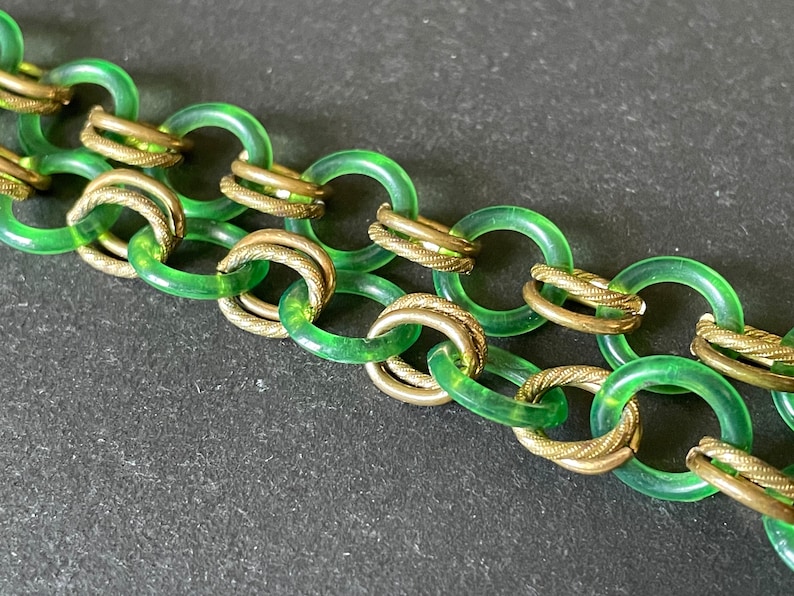 Vintage Jakob Bengel Art Deco 1930s Machine Age Collar Necklace With ...
