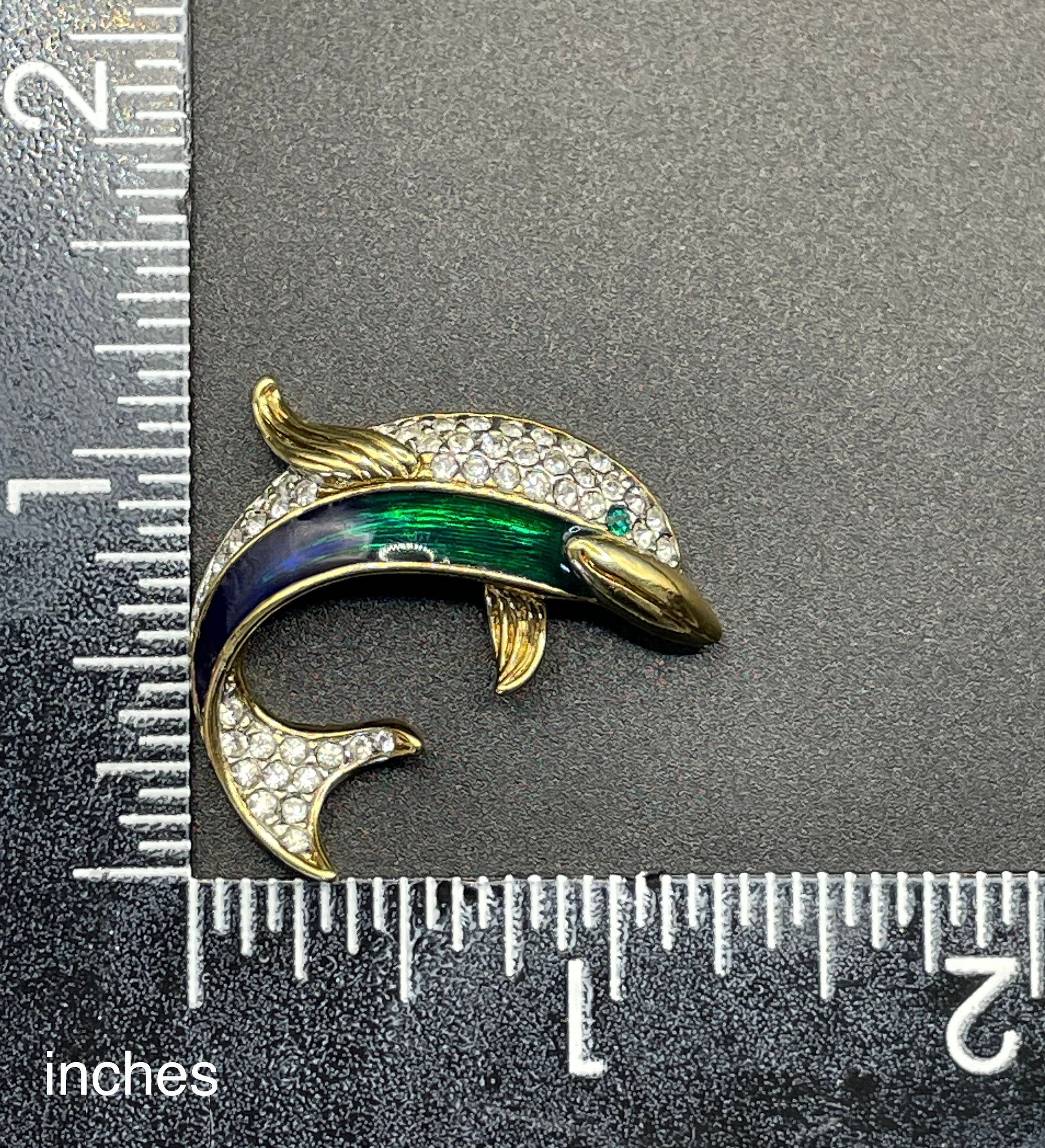 Vintage Attwood and Sawyer Signed A&S 22ct Gold Plated, Rhinestone