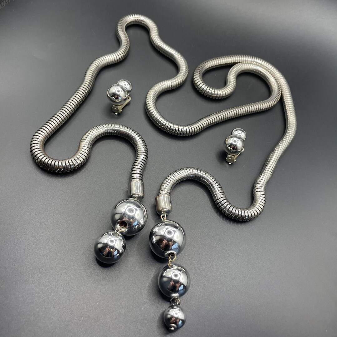 Vintage Jakob Bengel Style Art Deco Machine Age Style Chrome Thick ...