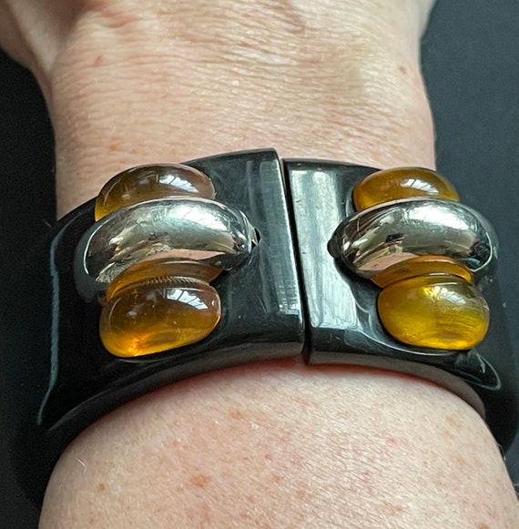 Bracelet Vintage Art Déco En Bakélite - Pièce Ancienne Et Charmante
