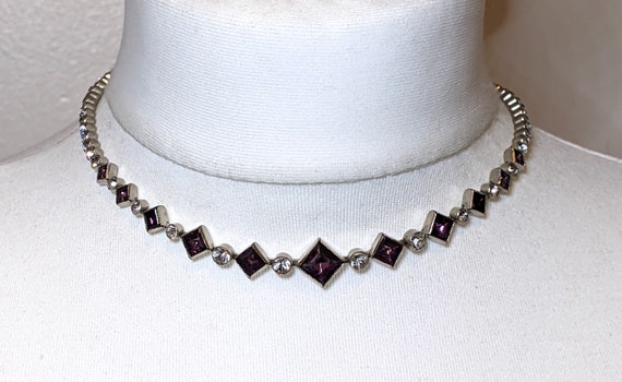 Vintage Art Deco 1920s / 1930s amethyst purple an… - image 9