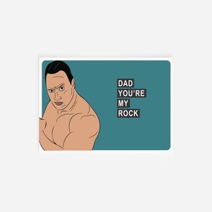 The Rock Father’s Day Card - Carte de vœux 4x6