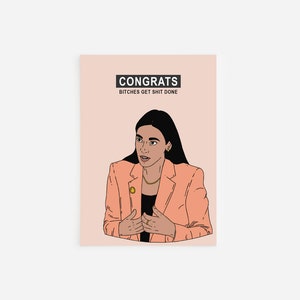 CARTE DE FÉLICITATIONS AMUSANTE | A O C | carte de félicitations aoc