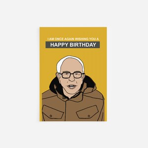 CARTE D'ANNIVERSAIRE DRLE | Bernie Sanders | Ressentez la Berne | Politique des États-Unis