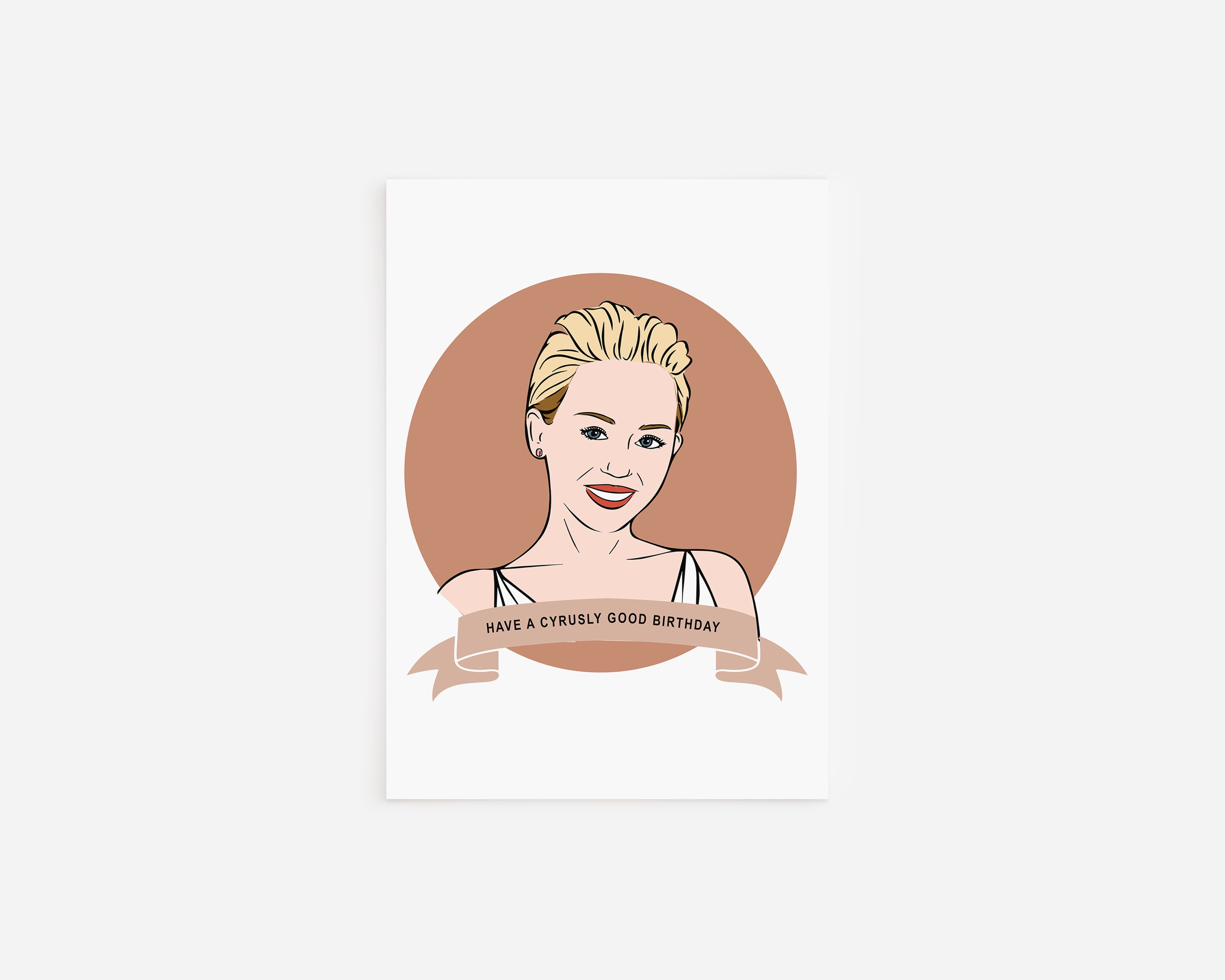 MILEY CYRUS CARD | Etsy