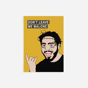 CARTE DE VUX DRLE | Poste Malone | Ne me laisse pas seul