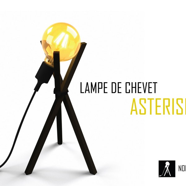 Lampe de chevet style industriel