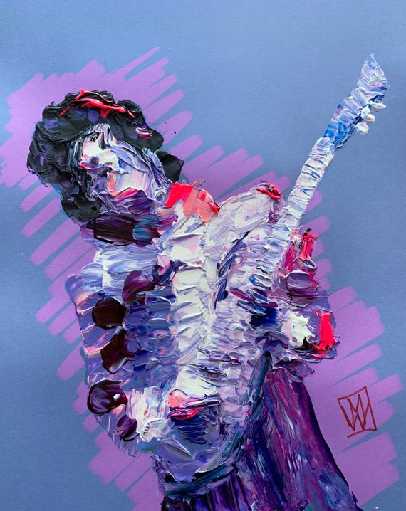 Prince Abstract Realism Art Acrylic Palette Knife Impasto Etsy