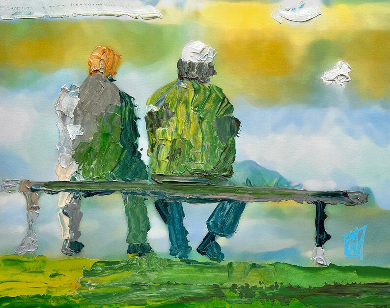 ORIGINAL Good Will Hunting Abstract Palette Knife Painting Etsy