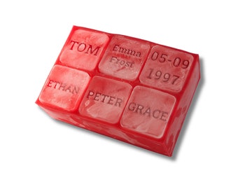 Personalised Ice Cube Tray - 6 Customised Cubes for Elegant Cocktails and Spirits, Perfect for Home Bars, Birthday Gifts or Special Events.