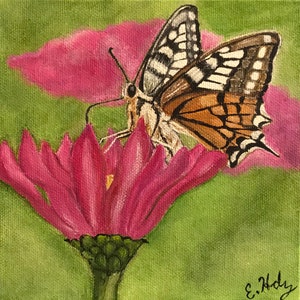 Original, The butterfly  - 6 x 6