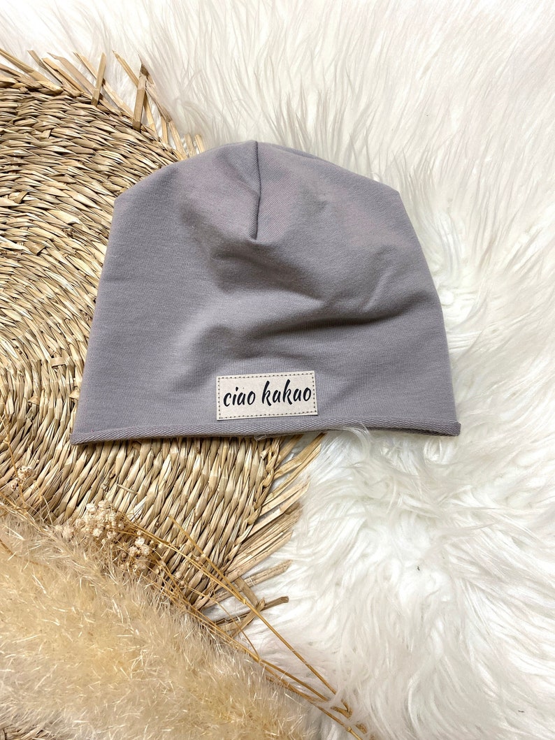 Beanie Mütze für Baby, Kinder und Erwachsene Partnerlook Familie tolles Geschenk zur Geburt Mütze personalisiert Bild 2