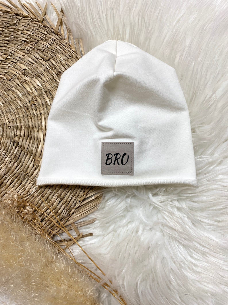 Beanie Mütze für Baby, Kinder und Erwachsene Partnerlook Familie tolles Geschenk zur Geburt Mütze personalisiert Bild 6