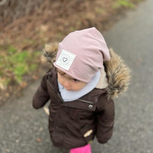 Beanie Mütze für Baby, Kinder und Erwachsene Partnerlook Familie tolles Geschenk zur Geburt Mütze personalisiert Bild 9