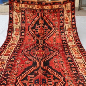 4x7 Gorgeous Piece Antique Rug, Afghan Handmade Rug, Top Quality Tribal Turkmen Rug, One of a Kind Oriental Large Area Rug, Home Decor Rug