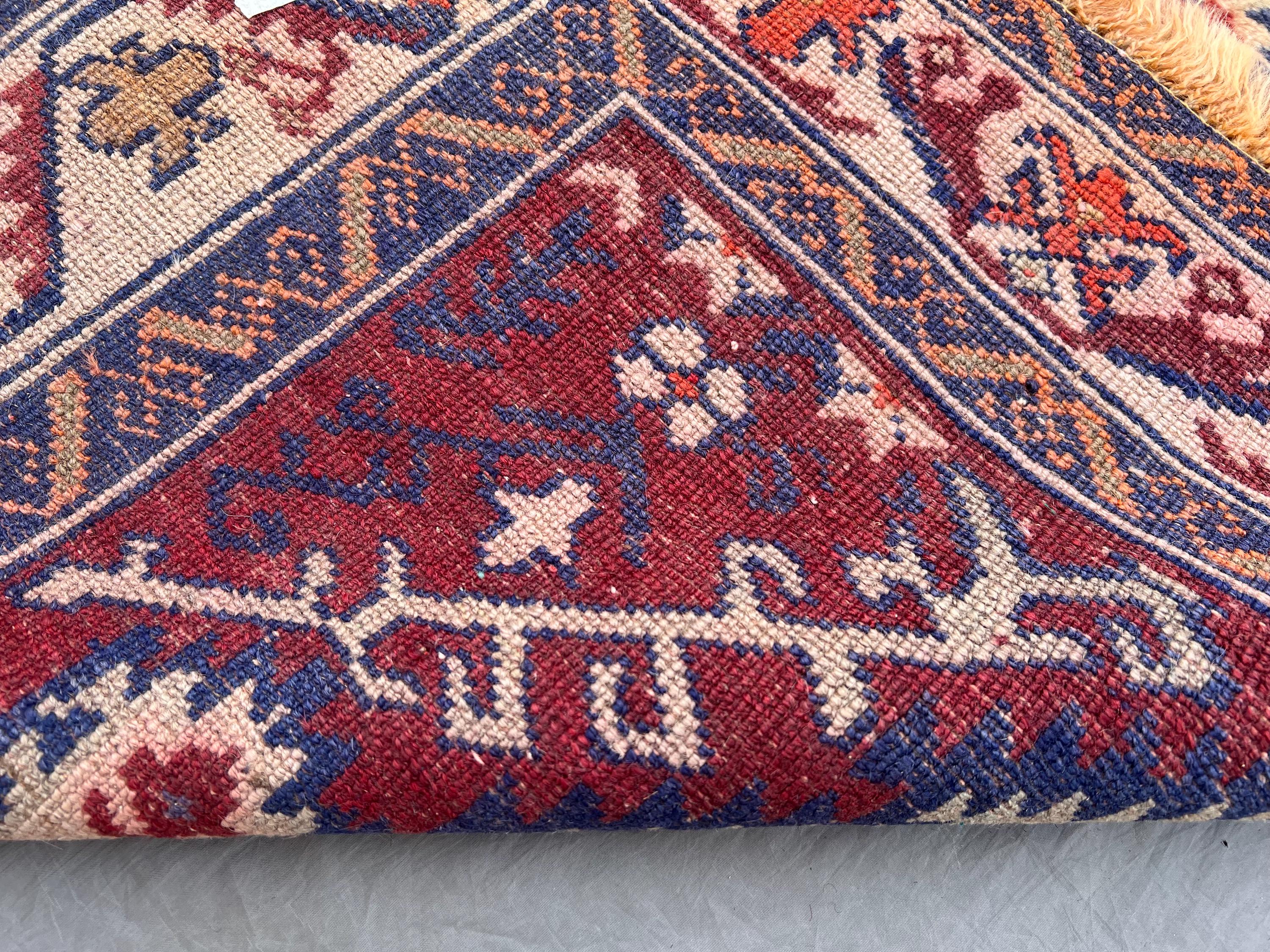 Stunning Afghan Style Tribal Runner, Vintage Geometric Medallion ...