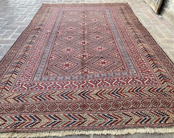 Authentic 6x9 ft Handmade Qalianowe Area Kilim, 100% Wool Kilim. Homemade Kilim. Traditional Kilim. Oushak Room Kilim