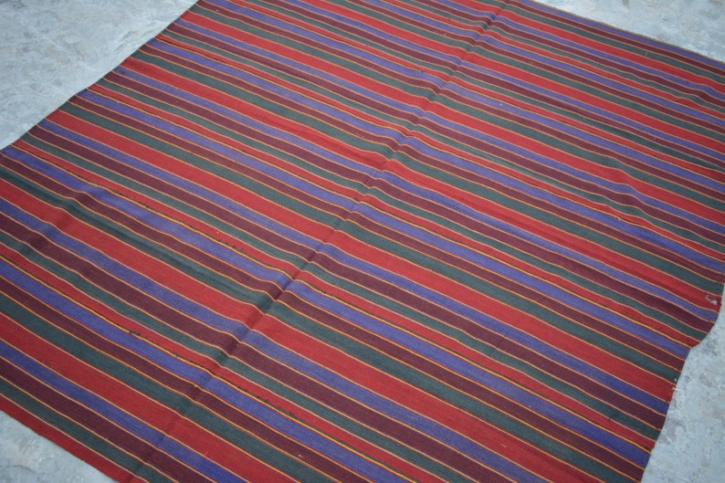 5/'6 x 6/'4 Feet Vintage Afghan Shuwall Handwoven Sqaure kilim rug Wool Handmade Wall Hanging Kelim Rug #M56 SIZE